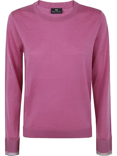 Ps By Paul Smith Womens Knitted Sweater Crewneck In Auber