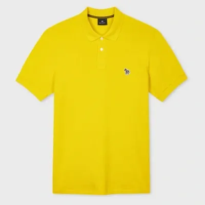 Ps By Paul Smith Logo-embroidered Cotton Polo Shirt In Yellow