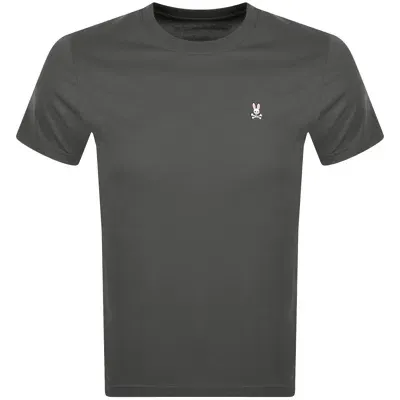 Psycho Bunny Classic Crew Neck T Shirt Grey In Gray