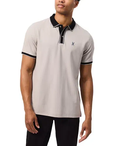 Psycho Bunny Kent Pique Polo Shirt In Oyster