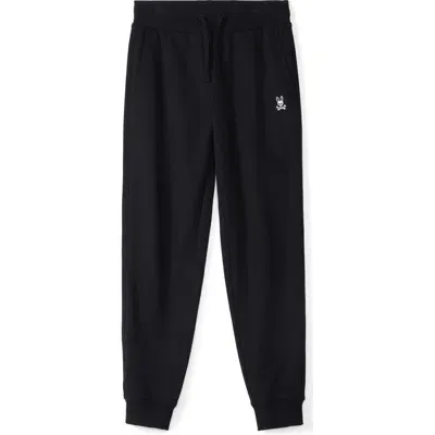 Psycho Bunny Kids' Levy Essential Fleece Joggers In Black