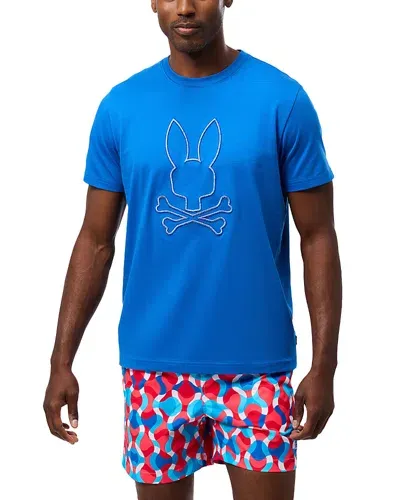 Psycho Bunny Panama Graphic Tee In Blue