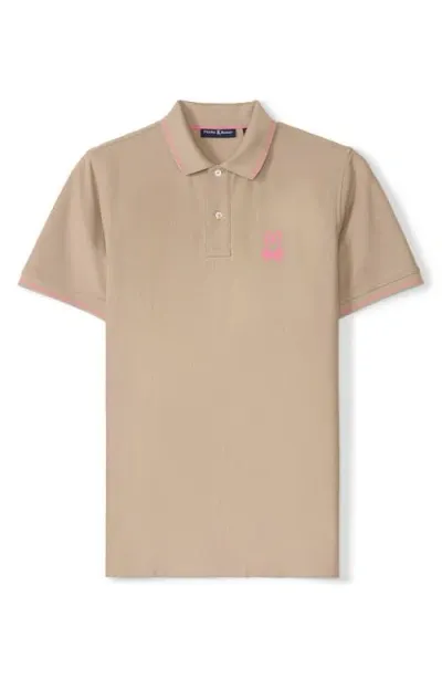 Psycho Bunny Stanwood Pima Cotton Piqué Polo In Stone