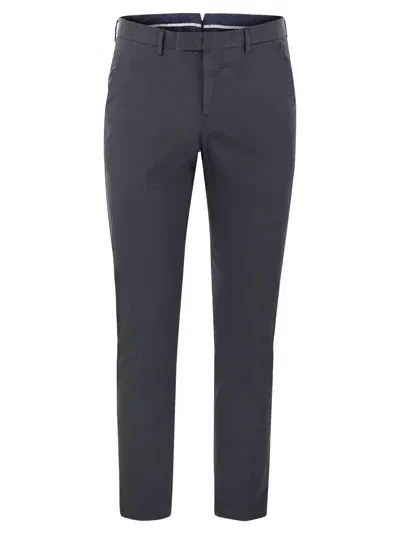 Pt Pantaloni Torino Master Cotton Trousers In Blue