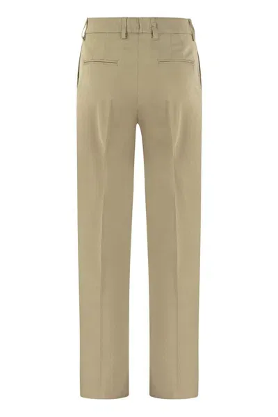 Pt Torino Ambra - Stretch Viscose Trousers In Sand