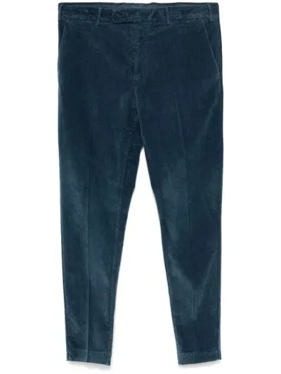 Pt Torino Corduroy Trousers In Blue