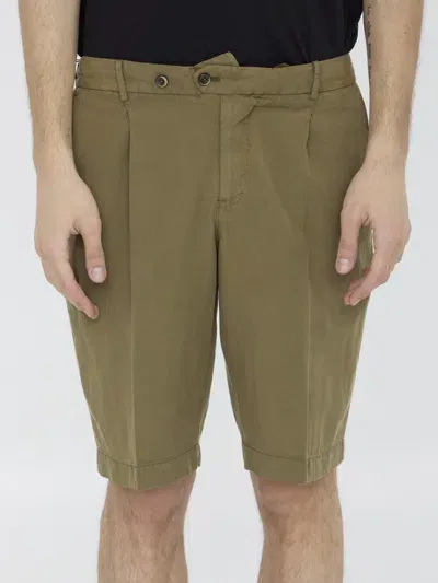 Pt Torino Elasticated Bermuda Shorts In Green