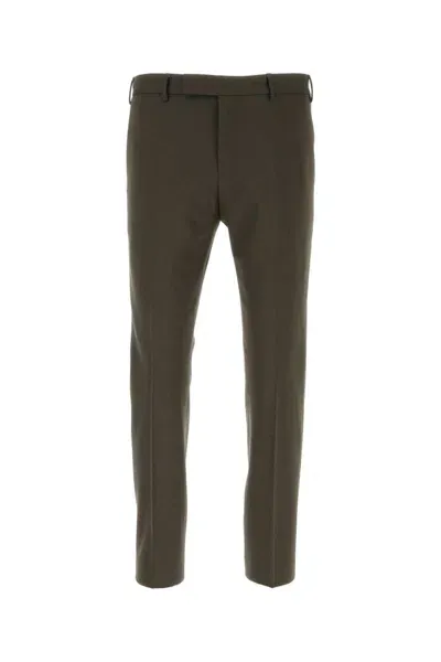 Pt Torino Slim-cut Chino Trousers In Brown