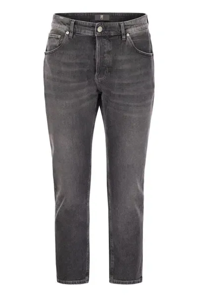 Pt Torino Rebel- Straight-leg Jeans In Black