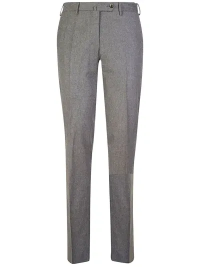 Pt Torino Slim-fit Cropped Chinos In Grey