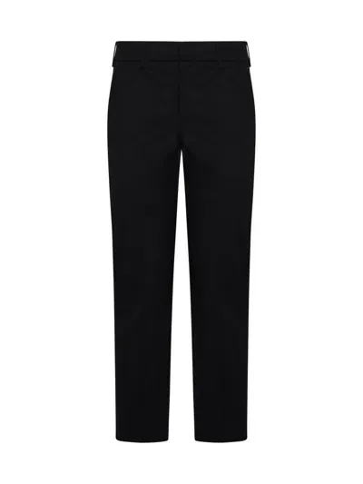 Pt Torino Stretch-design Slim Tailored Trousers In Black