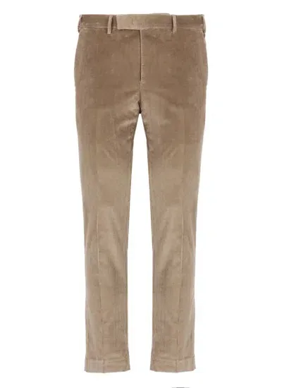 Pt Torino Trousers Green In Brown