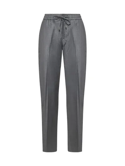 Pt Torino Trousers In Grigio Azzurro