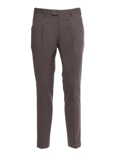 Pt01 Brown Master Trousers In Multi