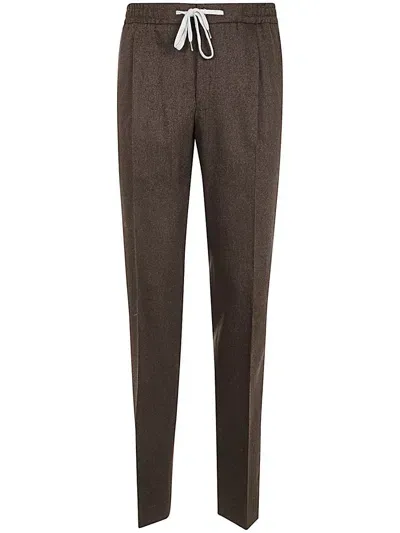 Pt01 Man Trousers Soft Jogger Clothing In Brown