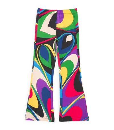 Pucci Junior Kids' Patterned Leggings In Multi