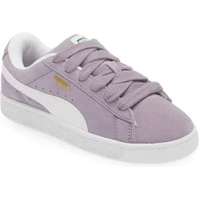 Puma Kids' Suede Xl Sneaker In Pale Plum- White