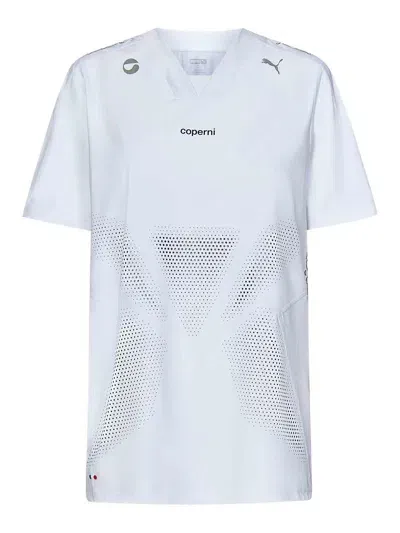 Puma X Coperni Tech Fabric Jersey With Reflective Details In White