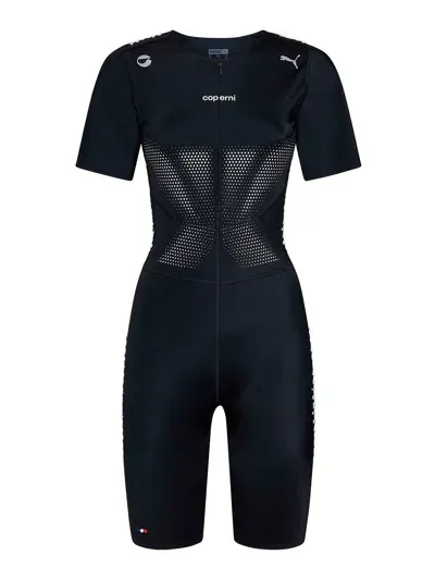 Puma X Coperni Tech Fabric Skin-tight Speedsuit In Black