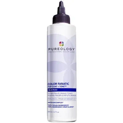 Pureology Colour Fanatic Top Coat And Tone Blue 200ml In White