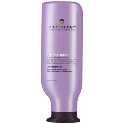 Pureology Sulphate Free Hydrate Sheer Conditioner For A Gentle Cleanse For Fine, Dry Hair 266ml In White