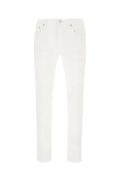 Purple Brand Distressed Skinny Jeans In White