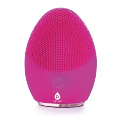 Pursonic Silicone Exfoliating Facial Cleansing Brush In Pink