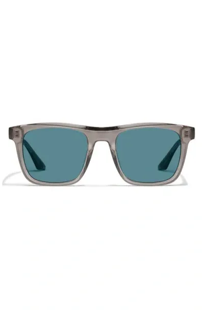 Quay Australia Flip Side 45mm Square Sunglasses In Grey/turquoise