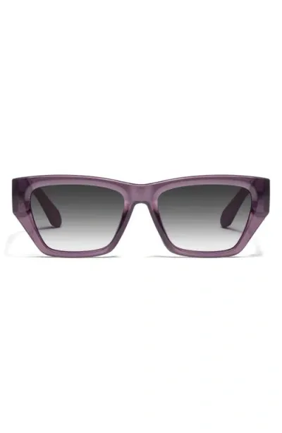 Quay Australia No Apologies 40mm Gradient Square Sunglasses In Amethyst