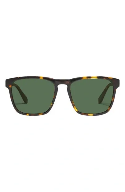 Quay Unplugged 45mm Polarized Square Sunglasses In Green