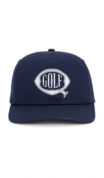 Quiet Golf Q Ball 5-panel Hat In Blue