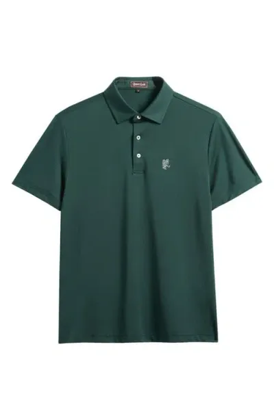 Quiet Golf Qg Owl Golf Polo In Forest