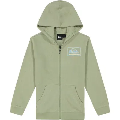 Quiksilver Kids' Safari Graphic Zip-up Hoodie In Sea Spray