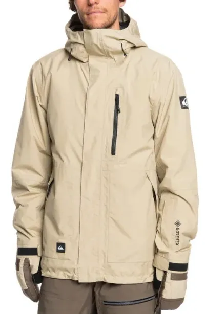 Quiksilver Mission Gore-tex® Waterproof Warmflight® Insulated Jacket In Neutral