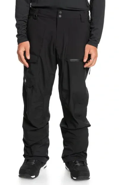 Quiksilver Waterproof Utility Snow Pants In True Black