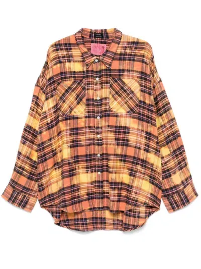 R13 Tartan Shirt In Pink