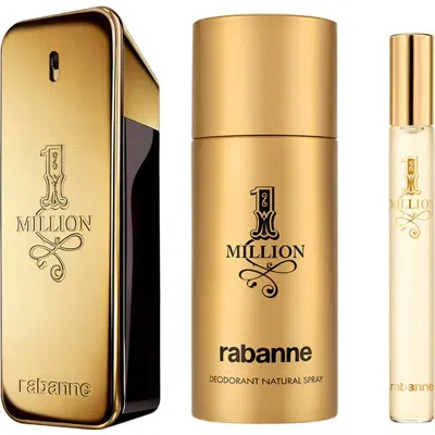 Rabanne 1 Million Eau De Toilette 3-piece Gift Set $188 Value In No Color