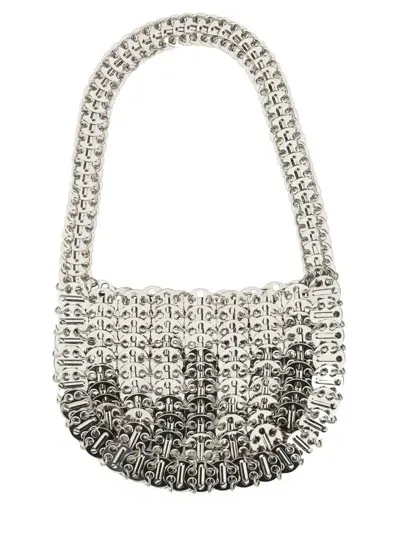 Rabanne 1969 Moon Bag In Silver