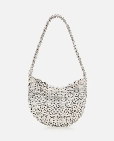 Rabanne 1969 Moon Shoulder Bag In Silver