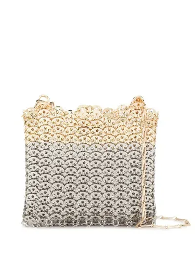 Rabanne 1969 Skyline Bag In Silver Light Gold