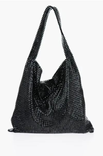 Rabanne Black Metal Mesh Pixel Bag