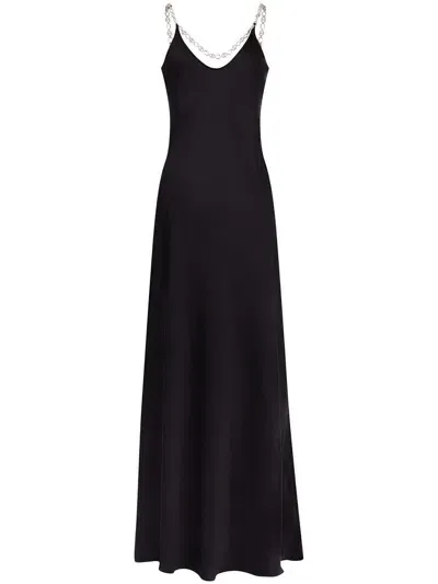 Rabanne Maxi Dress In Nero