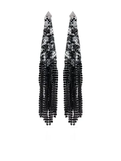 Rabanne Chainmail Earrings In Black