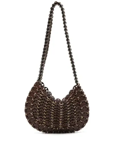 Rabanne Chainmail Shoulder Bag In Brown