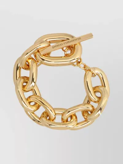 Rabanne Paco  Chain Bracelet In Gold