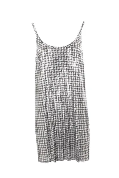 Rabanne Dresses In Silver+black