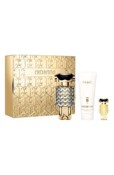 Rabanne Fame Eau De Parfum 3-piece Gift Set $185 Value In No Color