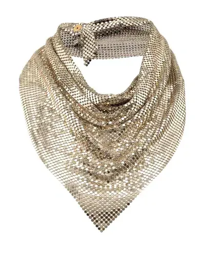 Rabanne Foulard Pixel In Dorado