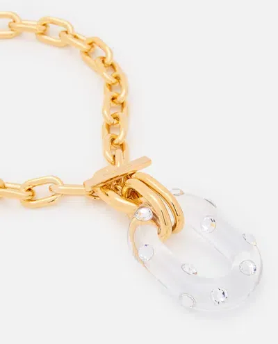 Rabanne Gold Collier W/crystral Stone