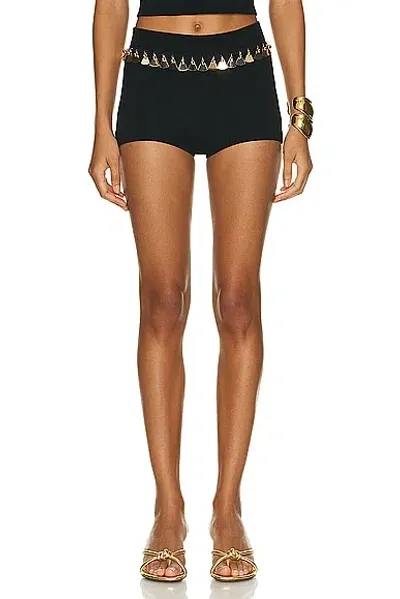 Rabanne Knit Short In Black